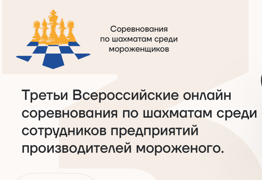 III Всероссийский онлайн-турнир по шахматам среди сотрудников предприятий мороженого успешно завершён!